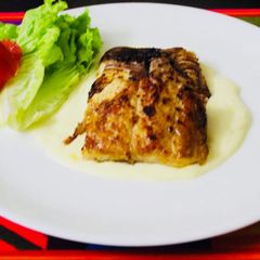 A picture of Fish fillet in Mango sauce.
