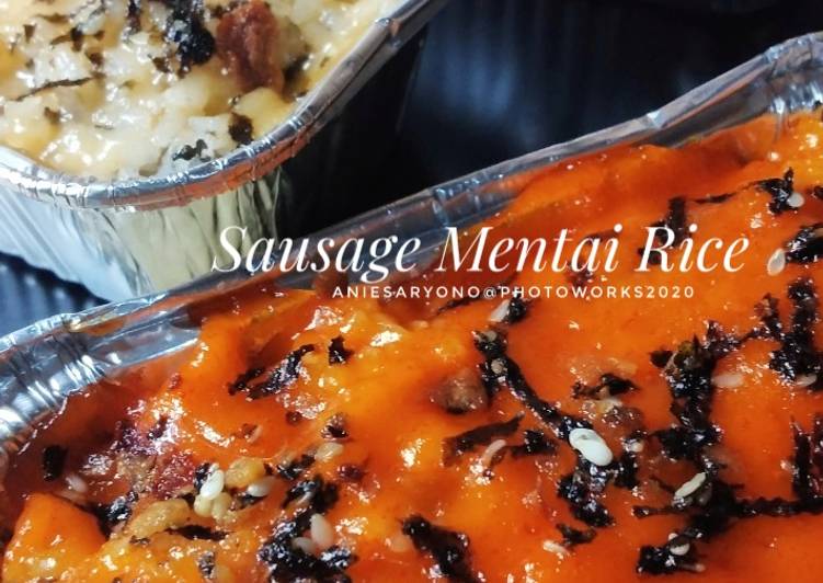 Resep Sausage Mentai Rice Anti Gagal