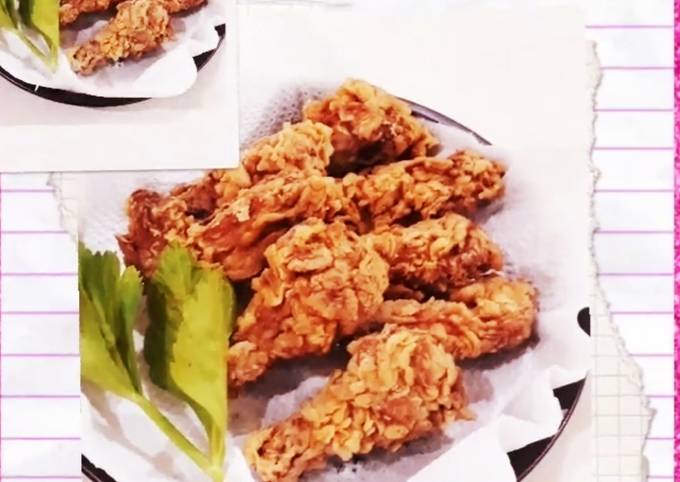 Resep Sayap ayam krispi /crispy chicken wings Anti Gagal