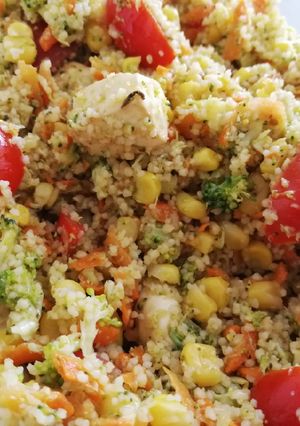 Una foto de Ensalada de couscous