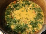 A picture of leek sauce
