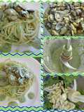 Spaghetti con le vongole e cozze in salsa al prezzemolo