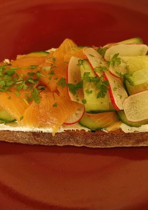 Une photo de Tartines de Saumon Fumé