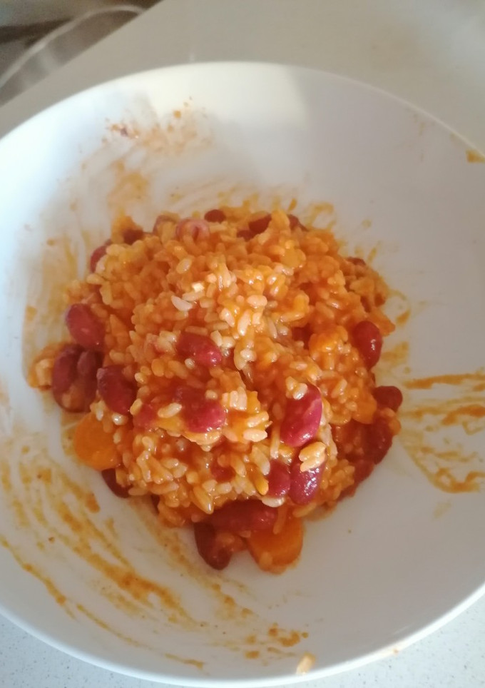 Una foto de Alubias rojas con arroz Monsieur Cuisine