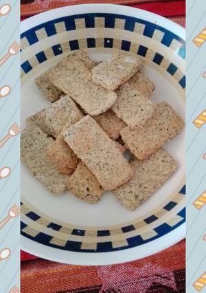 Una foto de Galletitas integrales de orégano