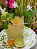 Mangonade(lemonade with Raw Mango & Ripe mango Icecubes)