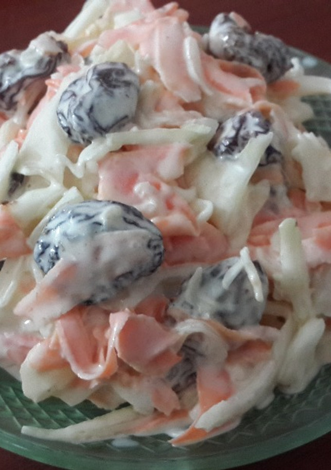 Una foto de Ensalada dulce de col (repollo) 🍱