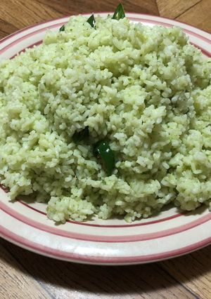 Foto resep Nasi goreng hijau