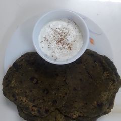 A picture of Green coriander paratha.