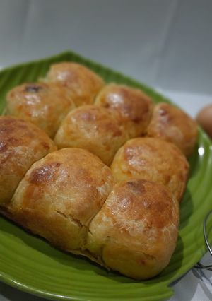 Foto resep 6. Roti sobek pisang cokelat keju