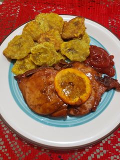 Una foto de Chuletas a la naranja 🥩🍊