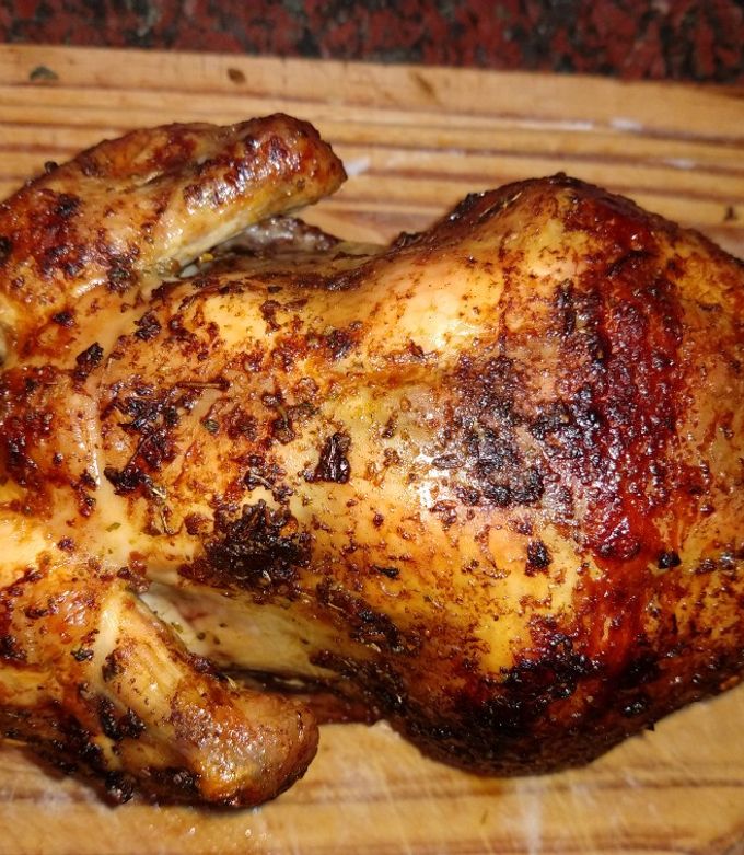 Una foto de Pollo al espiedo