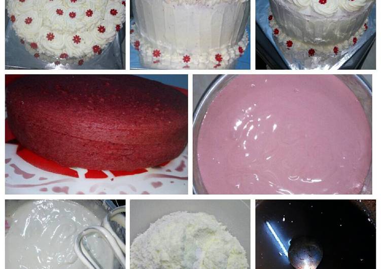 Kue Ultah "Red Velvet Kukus" Source from IG