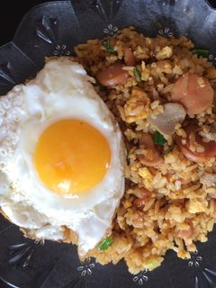 Foto resep Nasi goreng sosis bakso