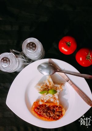 صورة لوصفة قوارب البطاطا المحشية ورز
