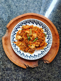 Foto resep Oseng Kates + Tahu Putih Goreng