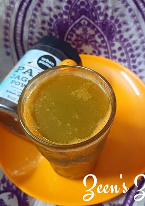 A picture of Lettuce Carrot and Cucumber Juice with Palm Jaggery.