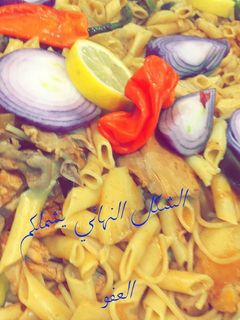 صورة لوصفة معكرونه بالدجاج