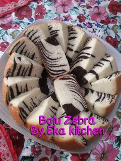 Foto resep Bolu Zebra putih telur