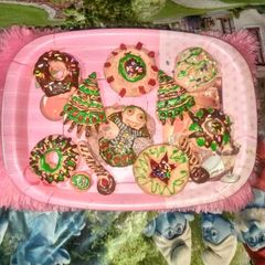 A picture of Strawberry custard cookies.