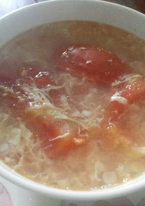 Foto resep Tan Hua Tang (sup tomat telur)
