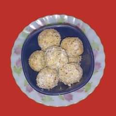 Condensed Milk Coconut Laddu A picture of Condensed Milk Coconut Laddu.