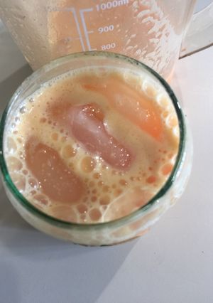 Una foto de Extracto de Zanahoria-Almendras-Cúrcuma-Naranja