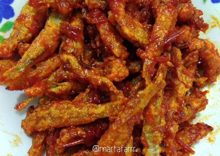 Teri crispy sambal balado