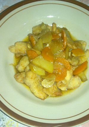 Foto resep Chicken flour flush sauce spicy