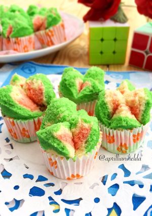 Foto resep Bolu Kukus Semangka