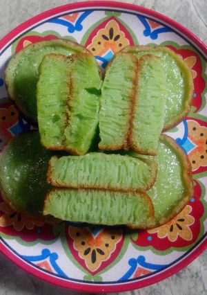Foto resep Bika Ambon Kentang Pandan ~ GLUTEN FREE OIL FREE