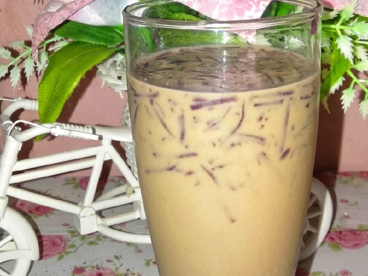 Cara Gampang Membikin Resep Es cappucino cincau KW (low sugar) yang Lezat Anti Ribet, Uenak Banget