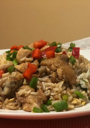 Una foto de Arroz chaufa casero