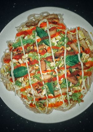 Hình của món Pizza hủ tiếu.
