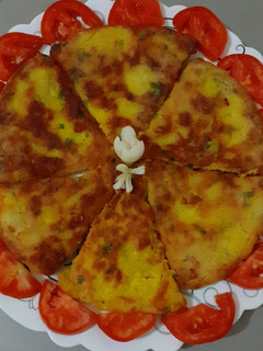 عکسی از دستور پیراشکی سیب زمینی
