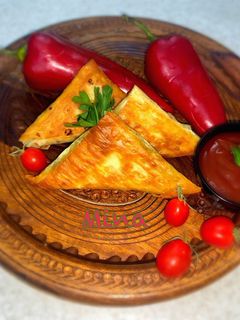 عکسی از دستور سمبوسه قارچ و سیب زمینی