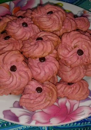 Foto resep Dragon fruit cookies