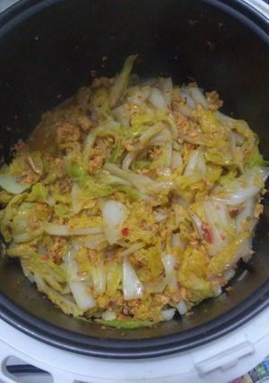 Foto resep Tumis Sawi Telur Magic Com