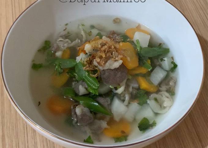 Resep Soup Beef Slice Anti Gagal