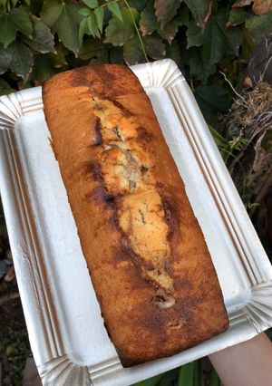Una foto de Budín mármolado con danette