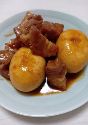 Hình của món Thịt kho trứng.