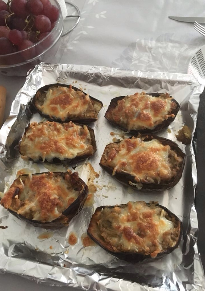 Una foto de Berenjenas rellenas