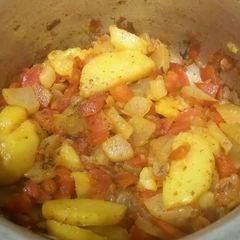 A picture of Mix vegetables, carrots, radish, potatoes.