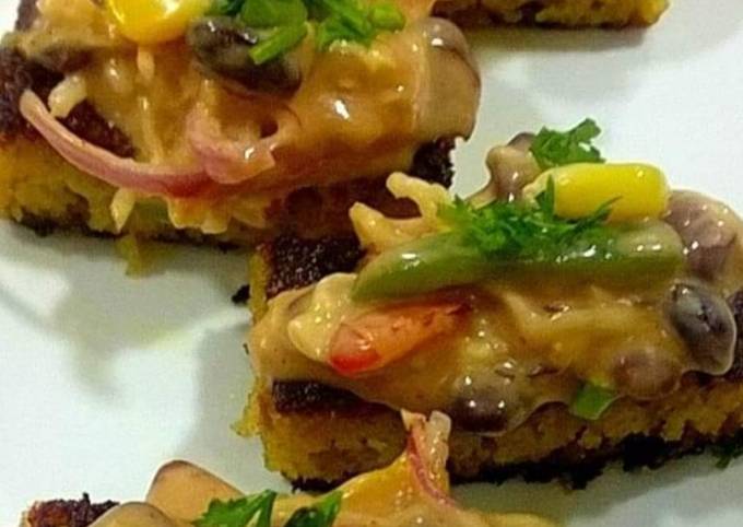 Toast Cheesy Dhokla