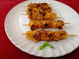 Chicken tandoori tikka boti in frying pan