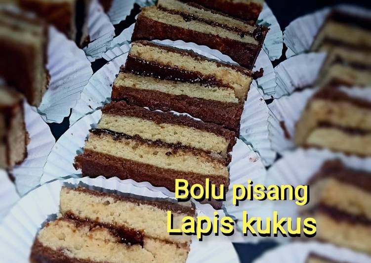 Langkah Mudah untuk Membuat Bolu pisang lapis kukus yang Bikin Ngiler