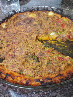 Una foto de Quiche sin gluten y sin harina vegana