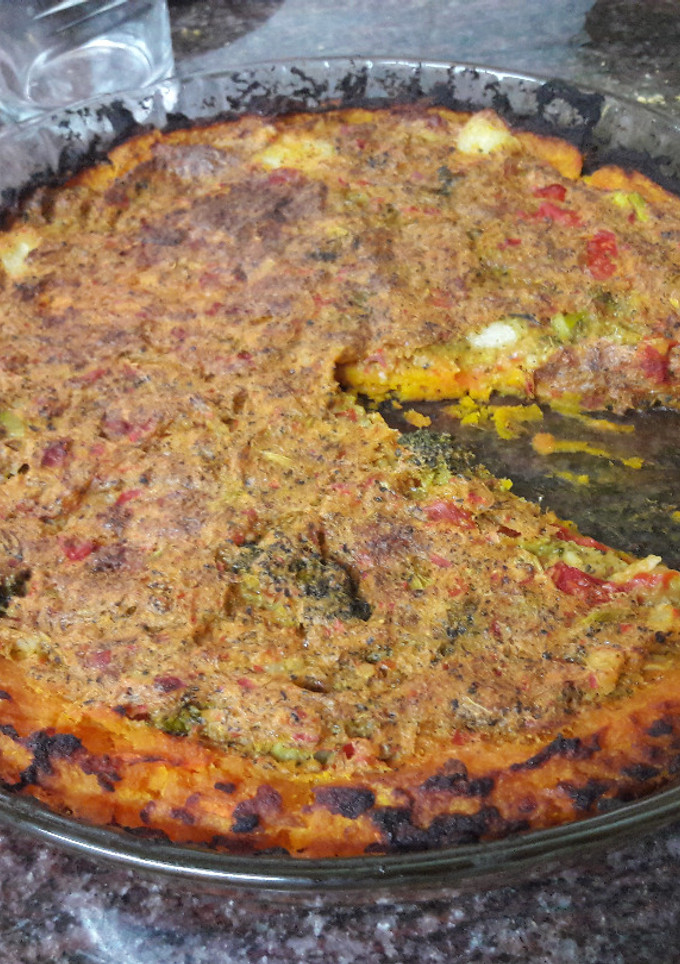Una foto de Quiche sin gluten y sin harina vegana