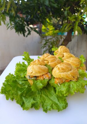 Foto resep Soes kokoh isi ragout ayam wortel