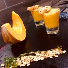 A picture of Roasted pumpkin soup.